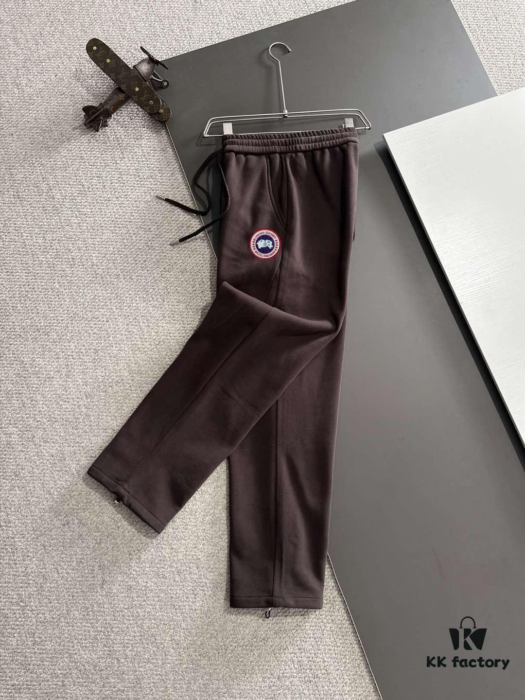 Next-Day Shipping Big Goose 2024 Autumn/Winter New Elastic Waist Casual Pants, Fleece-Lined and Thickened, Premium Custom Fabric, Breathable and Comfortable, Exquisite Details, Brand-Inspired Design Concept Reflecting High Quality, Soft and Smooth Touch