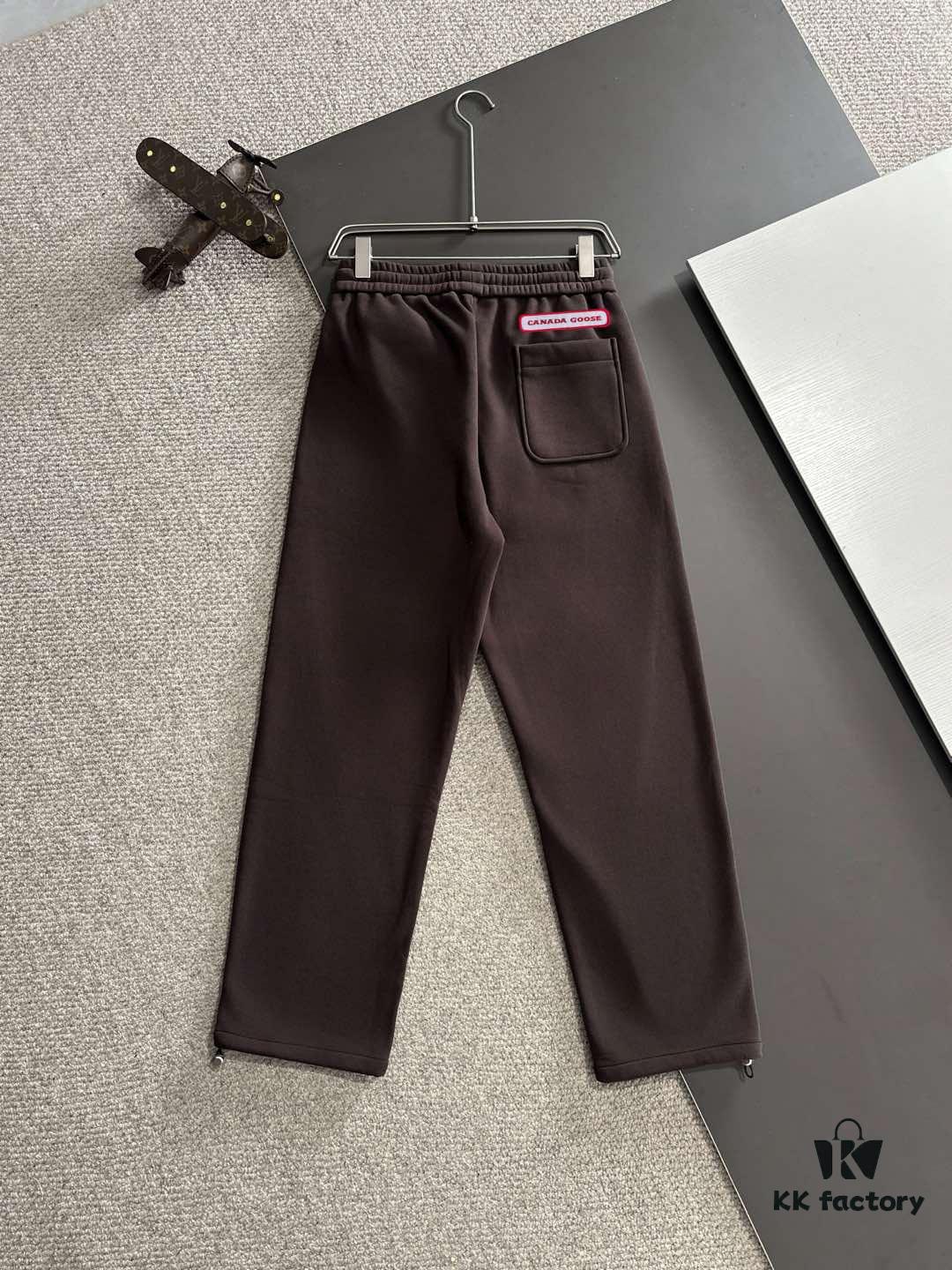 Next-Day Shipping Big Goose 2024 Autumn/Winter New Elastic Waist Casual Pants, Fleece-Lined and Thickened, Premium Custom Fabric, Breathable and Comfortable, Exquisite Details, Brand-Inspired Design Concept Reflecting High Quality, Soft and Smooth Touch