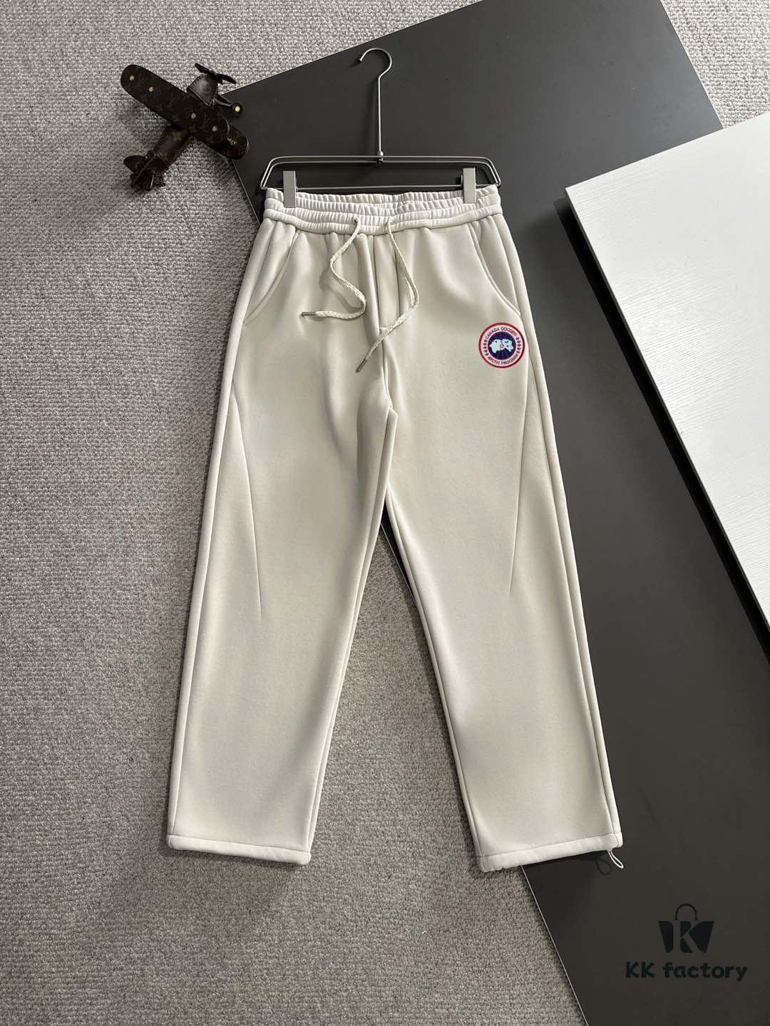 Next-Day Shipping Big Goose 2024 Autumn/Winter New Casual Elastic Waist Pants, Fleece-Lined and Thickened, Premium Custom Fabric, Breathable and Comfortable, Exquisite Details, Brand-Inspired Design Concept, High Quality, Soft and Smooth Touch