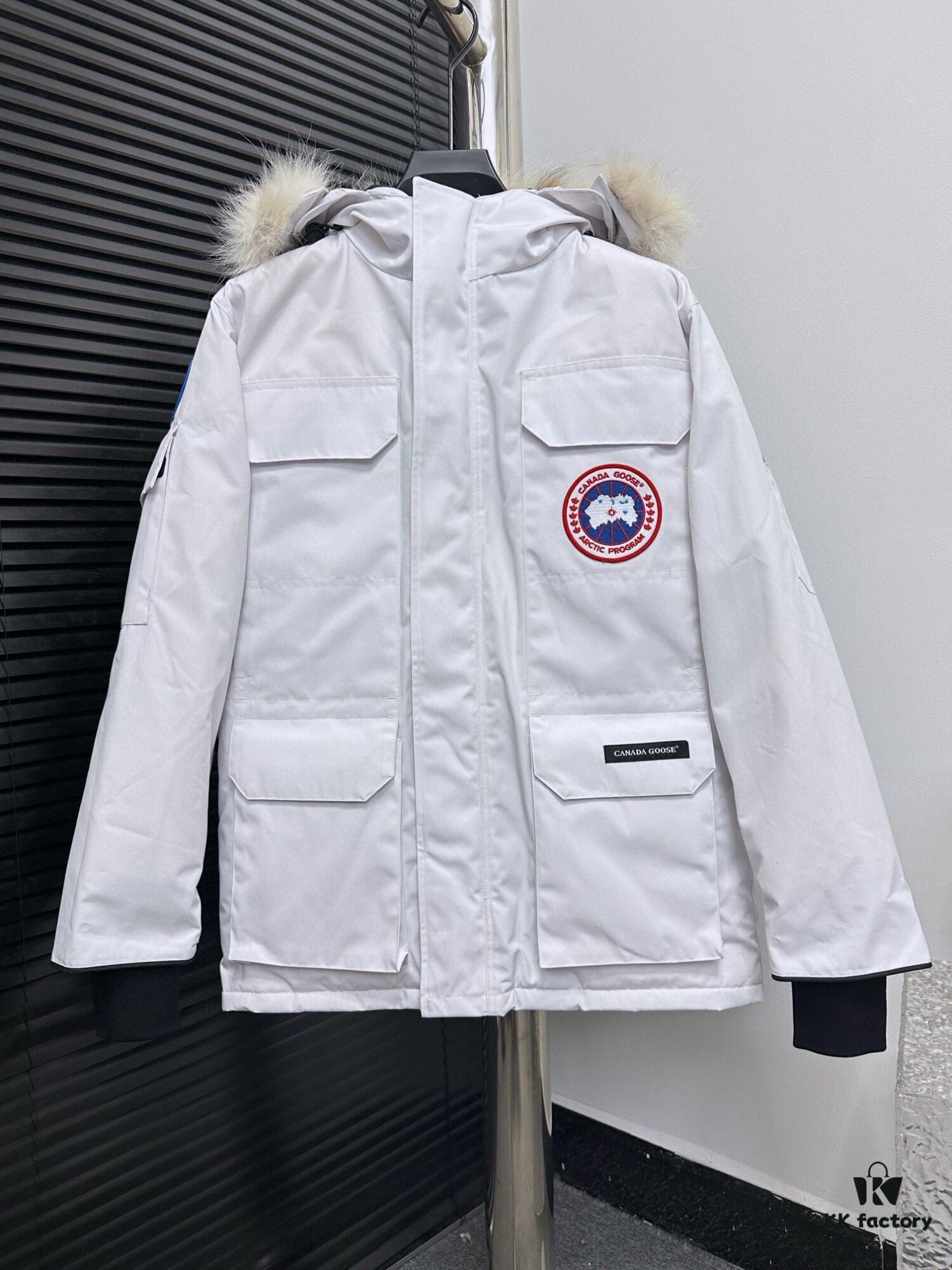 Canada Goose Expedition Parka 08 Mens/Womens Unisex Mid-Length Winter Coat - Top Tier Replica Version with Optional Arctic Wolf Fur Trim