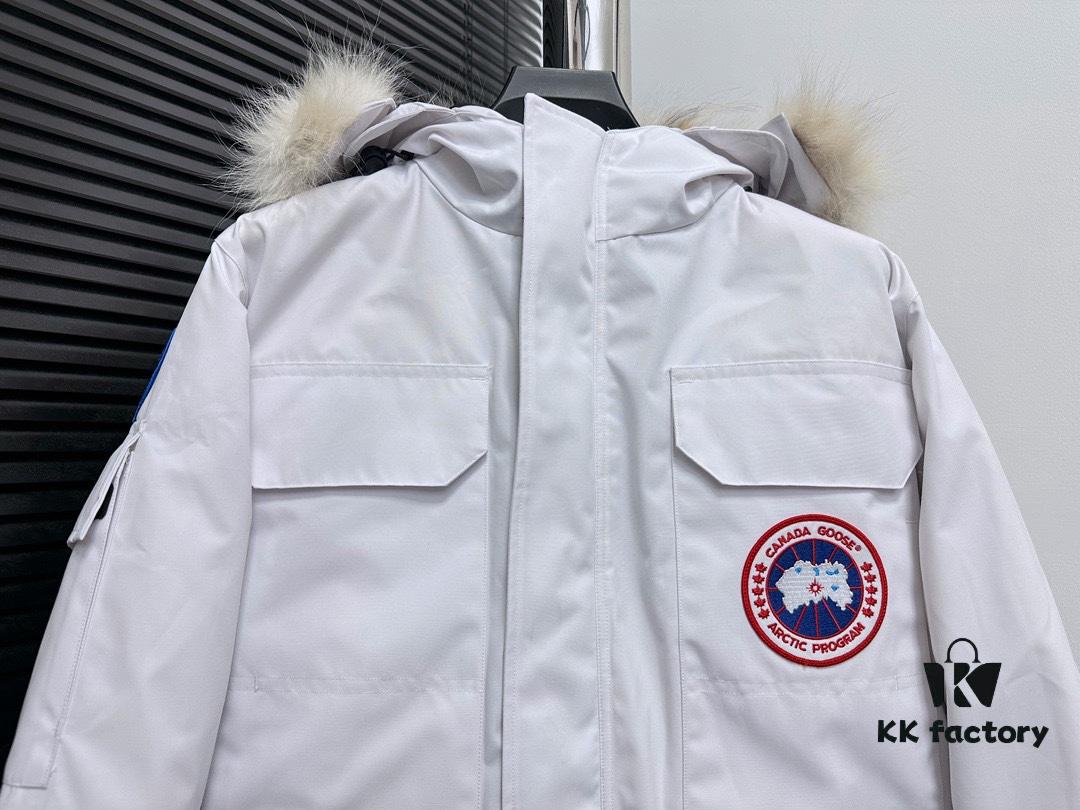 Canada Goose Expedition Parka 08 Mens/Womens Unisex Mid-Length Winter Coat - Top Tier Replica Version with Optional Arctic Wolf Fur Trim