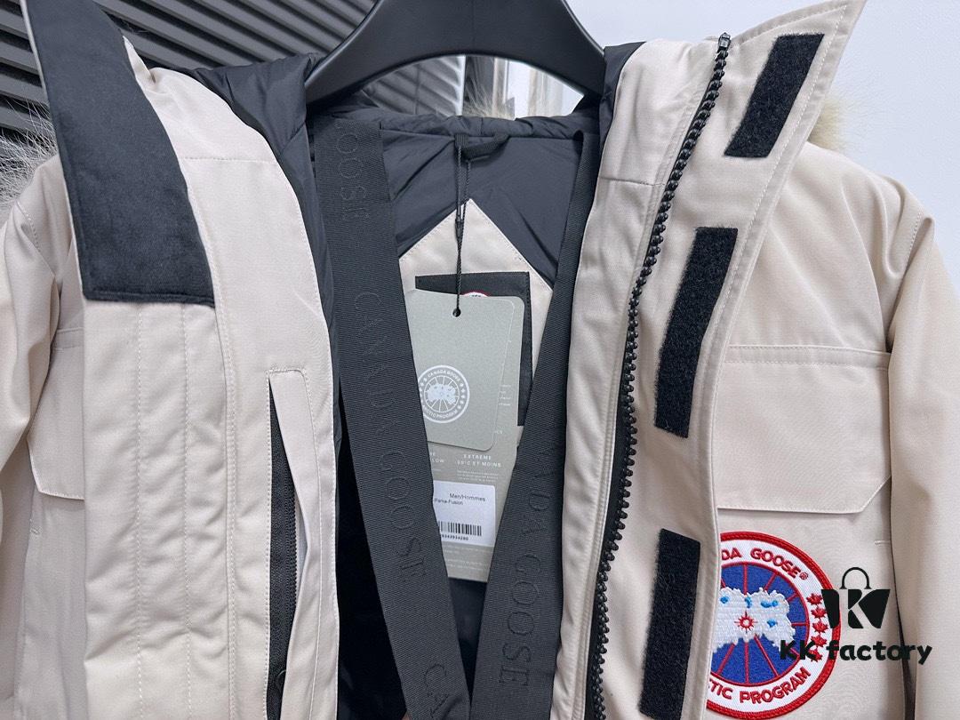 Canada Goose Expedition Parka 08 Men's and Women's Unisex Mid-Length Winter Coat - Premium Version with Wolf Fur Hood (Optional)