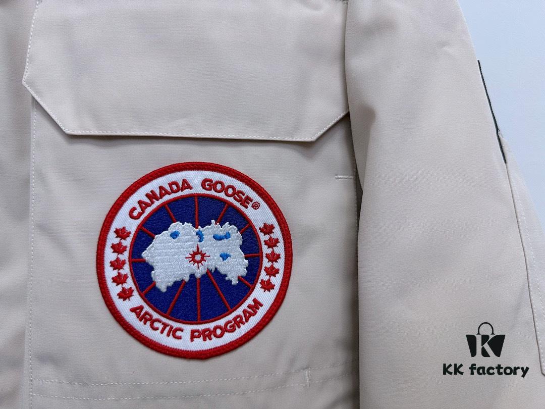 Canada Goose Expedition Parka 08 Men's and Women's Unisex Mid-Length Winter Coat - Premium Version with Wolf Fur Hood (Optional)