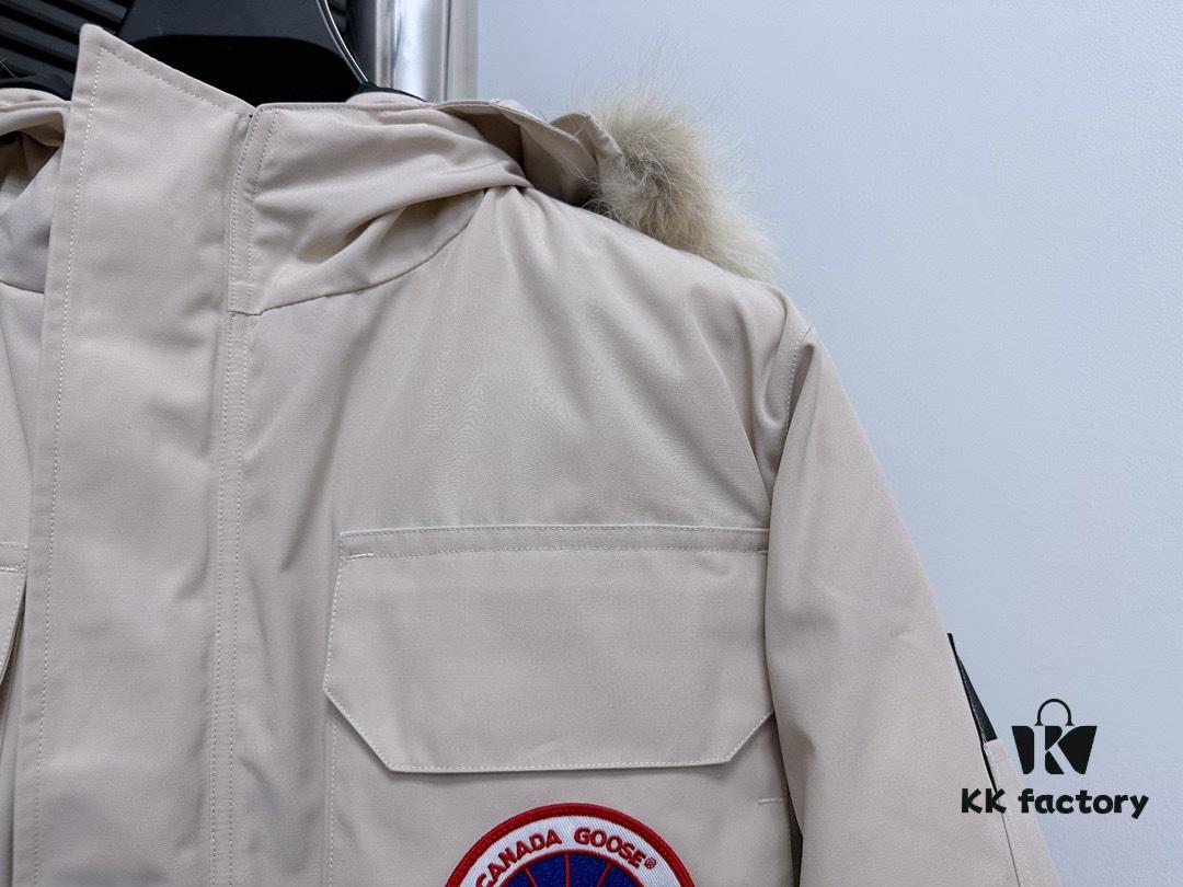 Canada Goose Expedition Parka 08 Men's and Women's Unisex Mid-Length Winter Coat - Premium Version with Wolf Fur Hood (Optional)