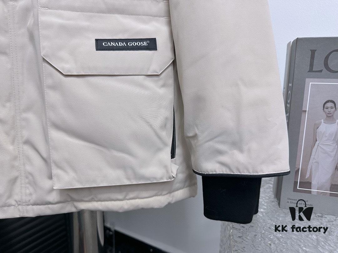 Canada Goose Expedition Parka 08 Men's and Women's Unisex Mid-Length Winter Coat - Premium Version with Wolf Fur Hood (Optional)