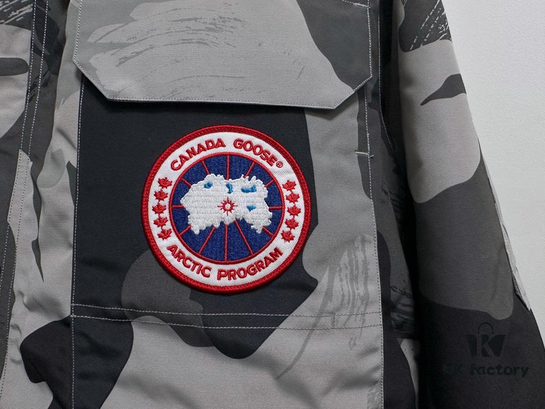 Canada Goose Expedition Parka 08 Men's and Women's Unisex Mid-Length Winter Coat - Top Counterfeit Version with Black Color (Wolf Fur Optional)