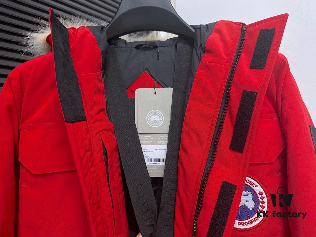 Canada Goose 24 New Arrival 08 Model Unisex Expedition Parka - Black (Wolf Fur Collar Optional)