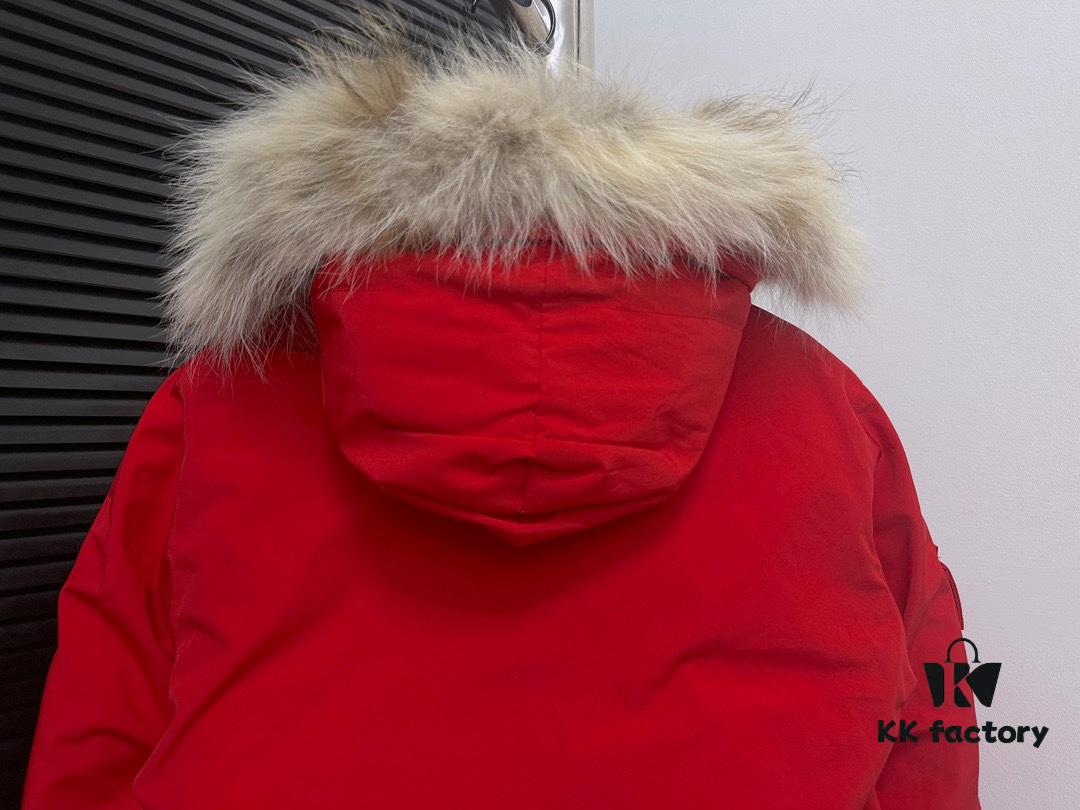 Canada Goose 24 New Arrival 08 Model Unisex Expedition Parka - Black (Wolf Fur Collar Optional)