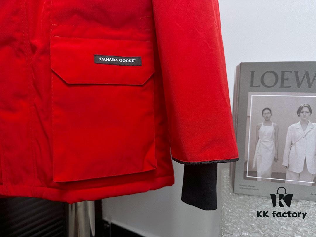 Canada Goose 24 New Arrival 08 Model Unisex Expedition Parka - Black (Wolf Fur Collar Optional)