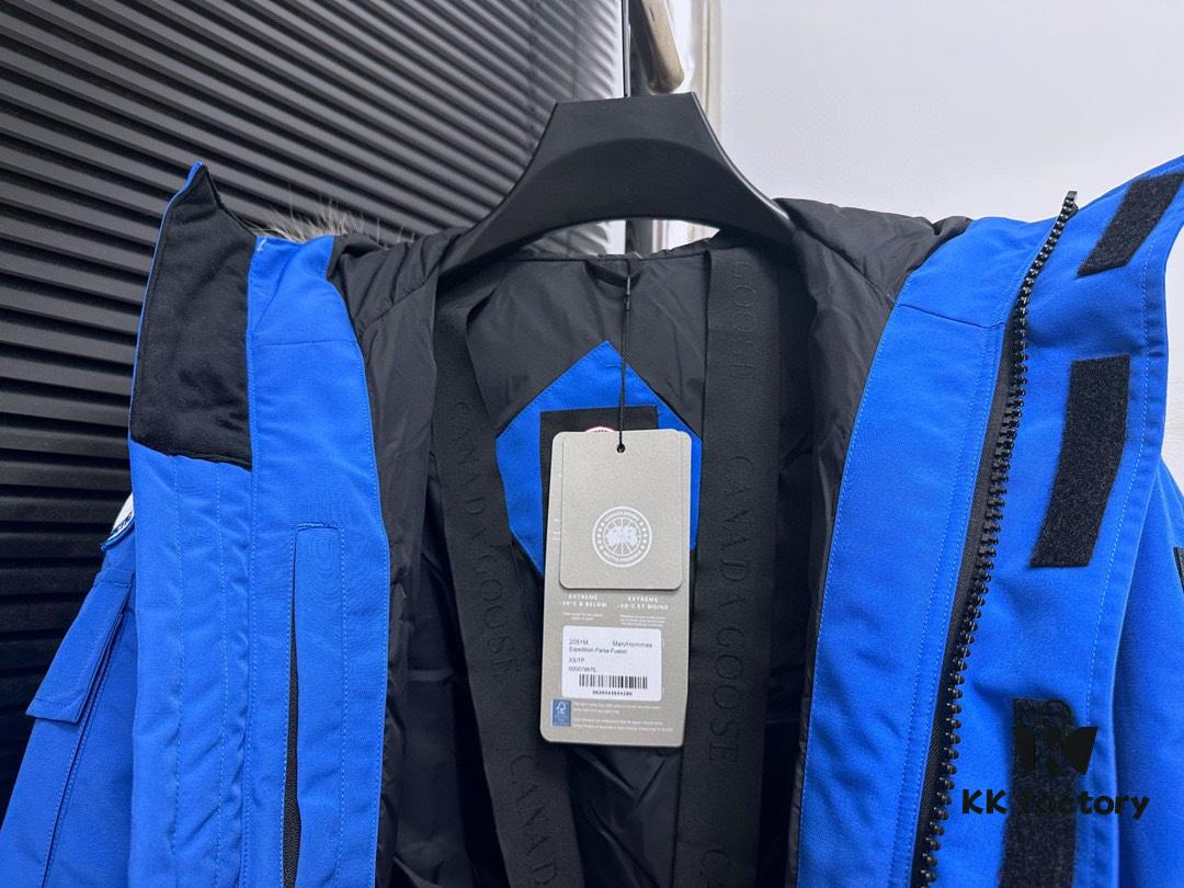 Canada Goose Expedition Parka Model 08 Unisex - Premium Replica Version (Black with Wolf Fur Hood Trim Optional)