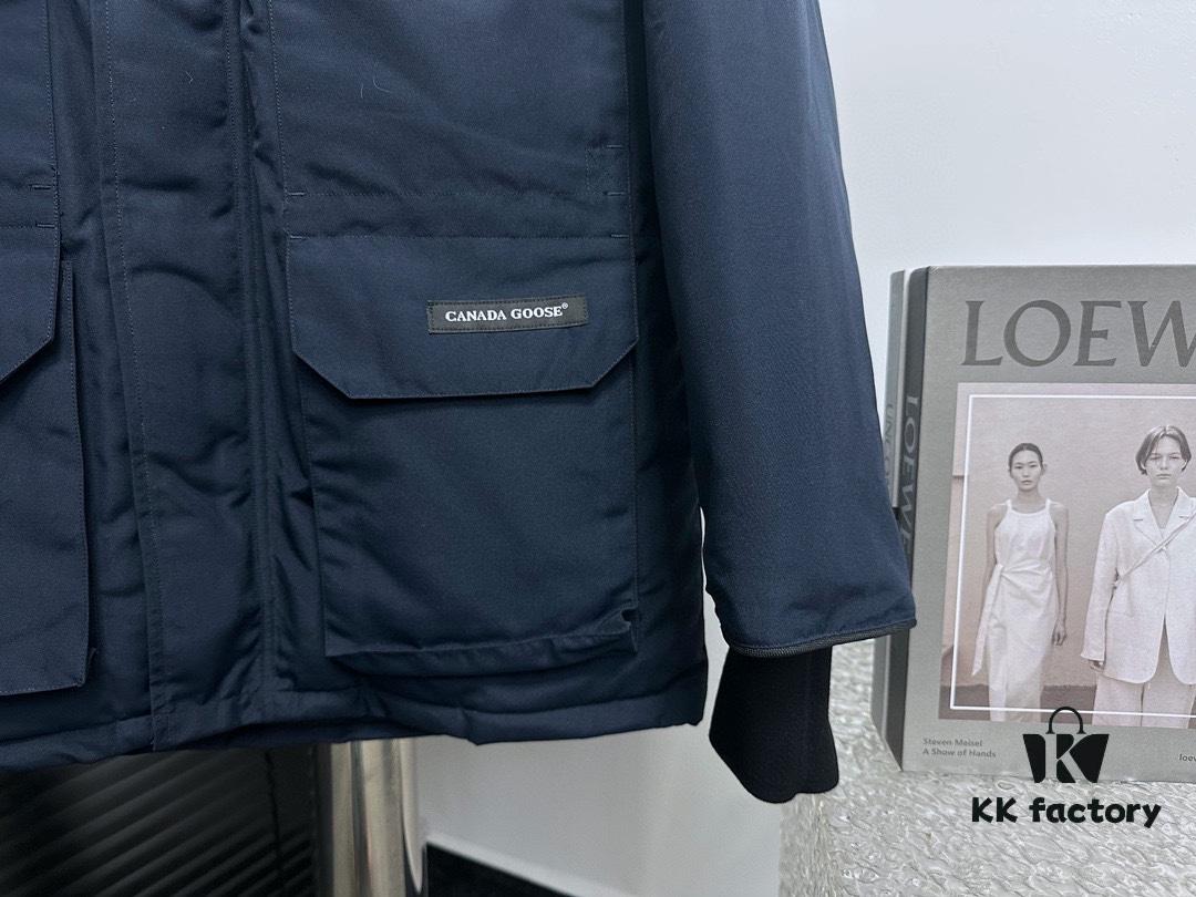 Canada Goose Expedition Parka 08 Men's and Women's Unisex Style, Black (Wolf Fur Optional), 2024 New Arrival