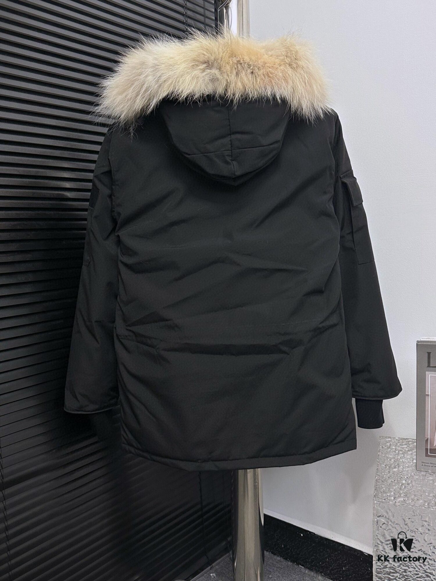 Canada Goose Expedition Parka 08 Mens/Womens Unisex Mid-Length Winter Coat - Premium Version with Black Color (Optional Arctic Wolf Fur Trim)