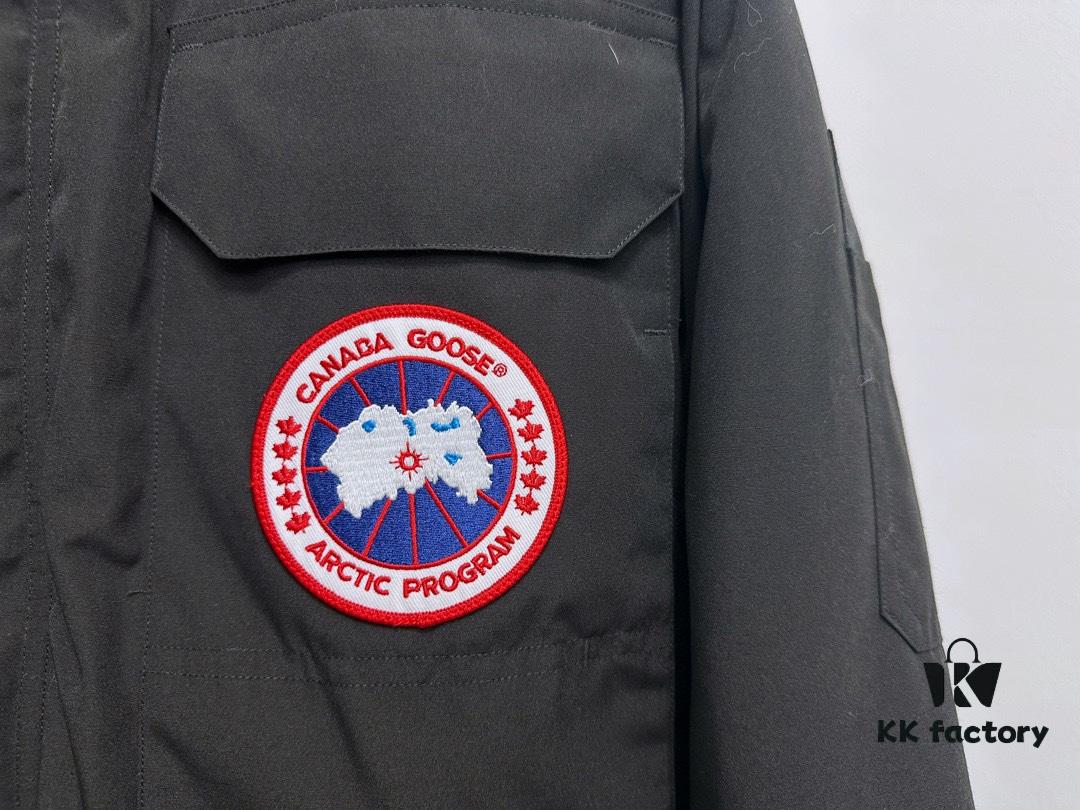 Canada Goose Expedition Parka 08 Mens/Womens Unisex Mid-Length Winter Coat - Premium Version with Black Color (Optional Arctic Wolf Fur Trim)