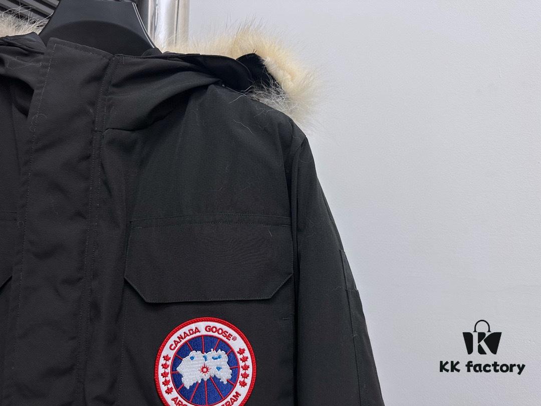 Canada Goose Expedition Parka 08 Mens/Womens Unisex Mid-Length Winter Coat - Premium Version with Black Color (Optional Arctic Wolf Fur Trim)
