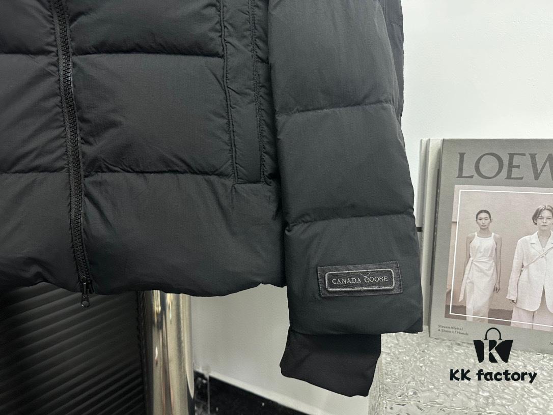 CANADA GOOSE Inspired Hooded Down Parka - Couples Style, Popular Fashion Item with 90% White Goose Down, Lightweight Puff Black Design