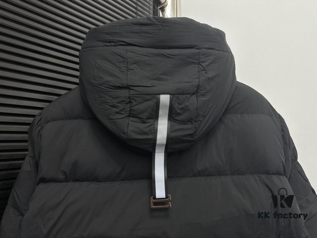 CANADA GOOSE Inspired Hooded Down Parka - Couples Style, Popular Fashion Item with 90% White Goose Down, Lightweight Puff Black Design
