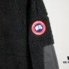 Canada Goose Simcoe Fleece Zip-Up Jacket in Apricot and Black