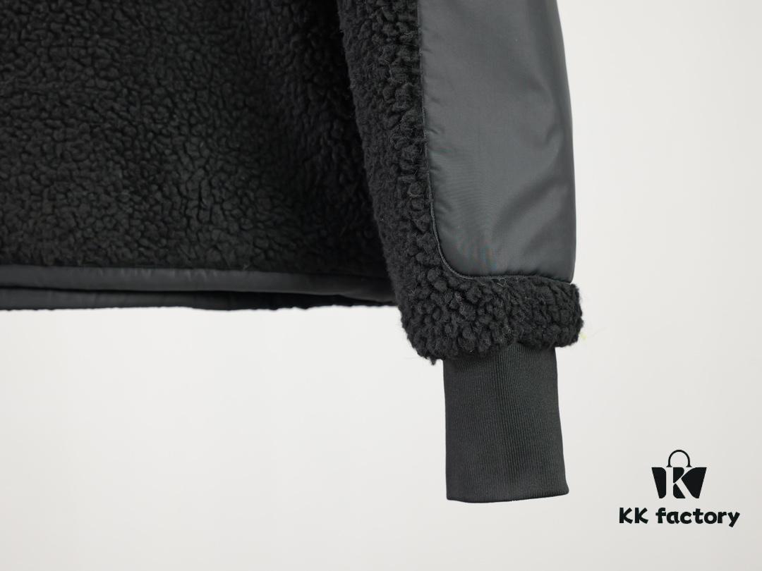 Canada Goose Simcoe Fleece Zip-Up Jacket in Apricot and Black