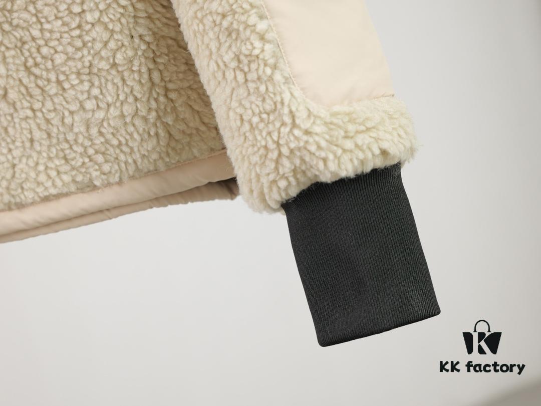 Canada Goose Simcoe Fleece Zip-Up Jacket in Apricot and Black