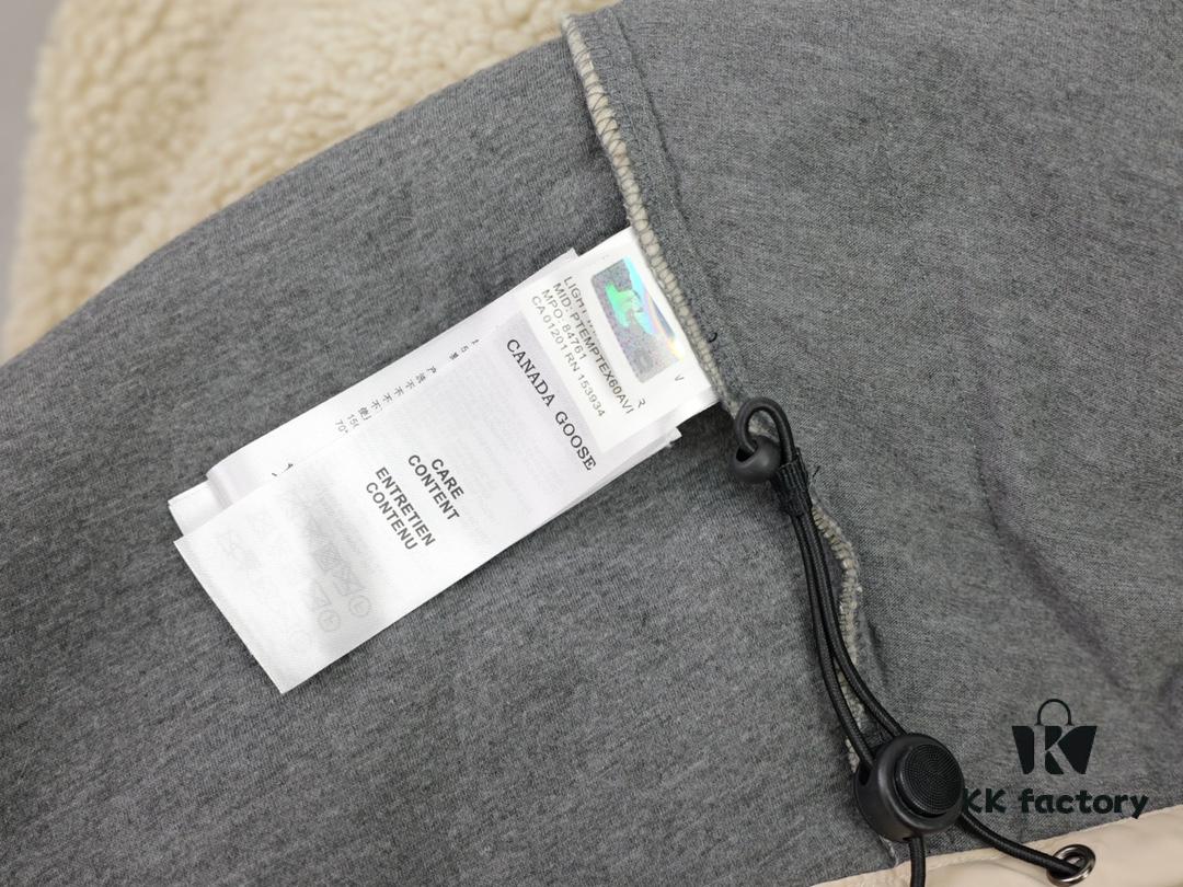 Canada Goose Simcoe Fleece Zip-Up Jacket in Apricot and Black