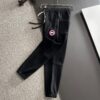 Canada Goose 2024 Autumn/Winter New Casual Elastic Waist Pants, Fleece-Lined and Thickened, High Breathability, Premium Custom Fabric, Soft and Comfortable, Refined Tailoring for a Stylish Look