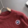 Canada Goose 2024 Official Autumn-Winter New Round Neck Sweater, Bestselling Cashmere Blend Knitwear with Embroidered Logo, Direct Skin Contact Comfort, Premium Tailoring