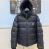 CANAND Down Jacket with Black Label, Stylish Hooded Design, 90% Goose Down Filled, Double-Layer Windproof Inner Lining, Elastic Snow Skirt, High Resilience and Warmth