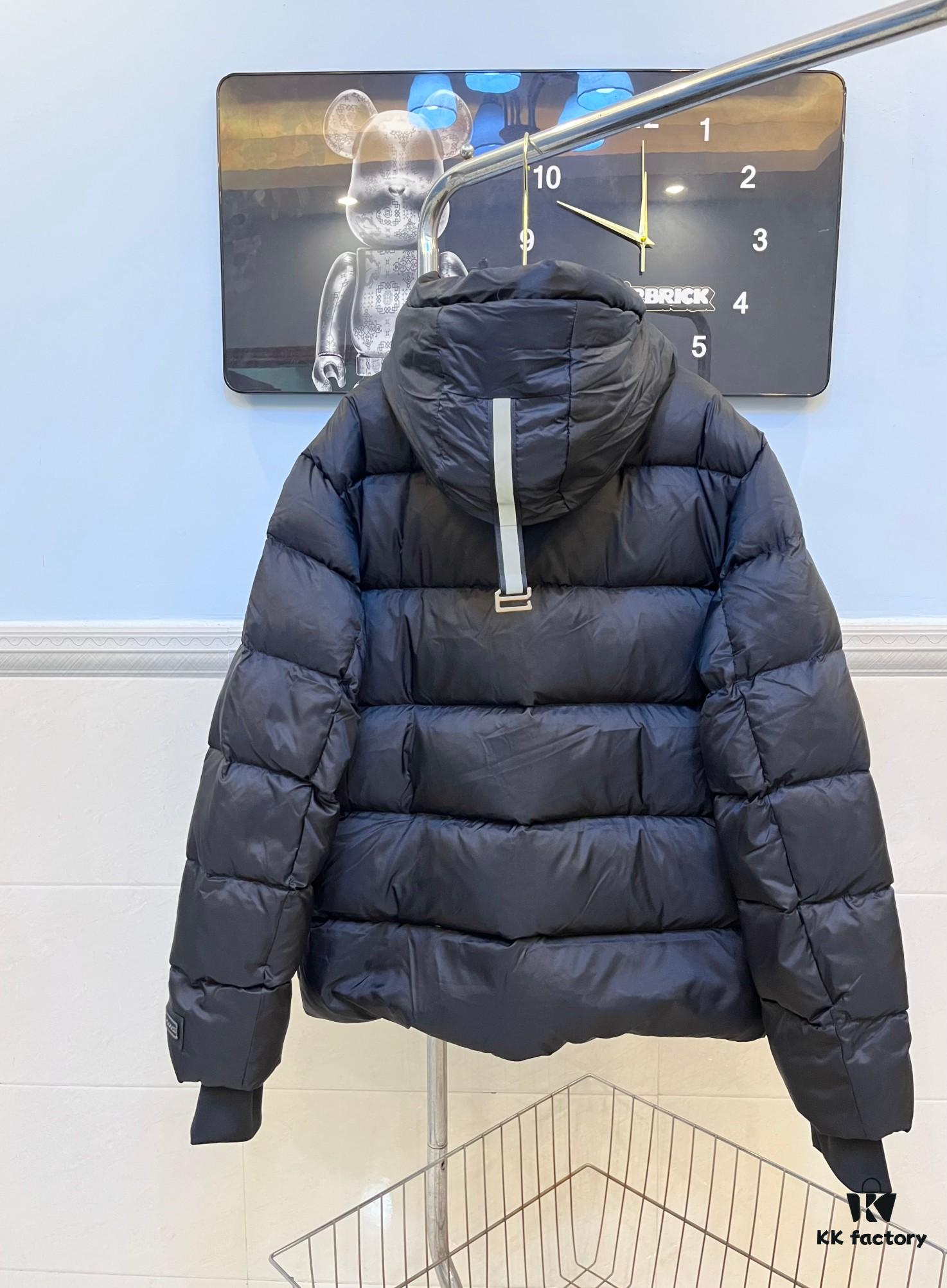 CANAND Down Jacket with Black Label, Stylish Hooded Design, 90% Goose Down Filled, Double-Layer Windproof Inner Lining, Elastic Snow Skirt, High Resilience and Warmth