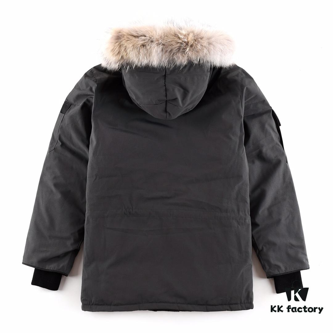 Canada Goose Expedition Parka 08 Model Graphite Gray Black Logo White Base