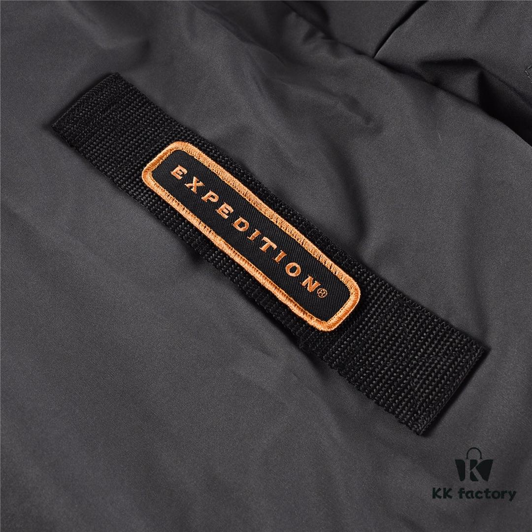 Canada Goose Expedition Parka 08 Model Graphite Gray Black Logo White Base