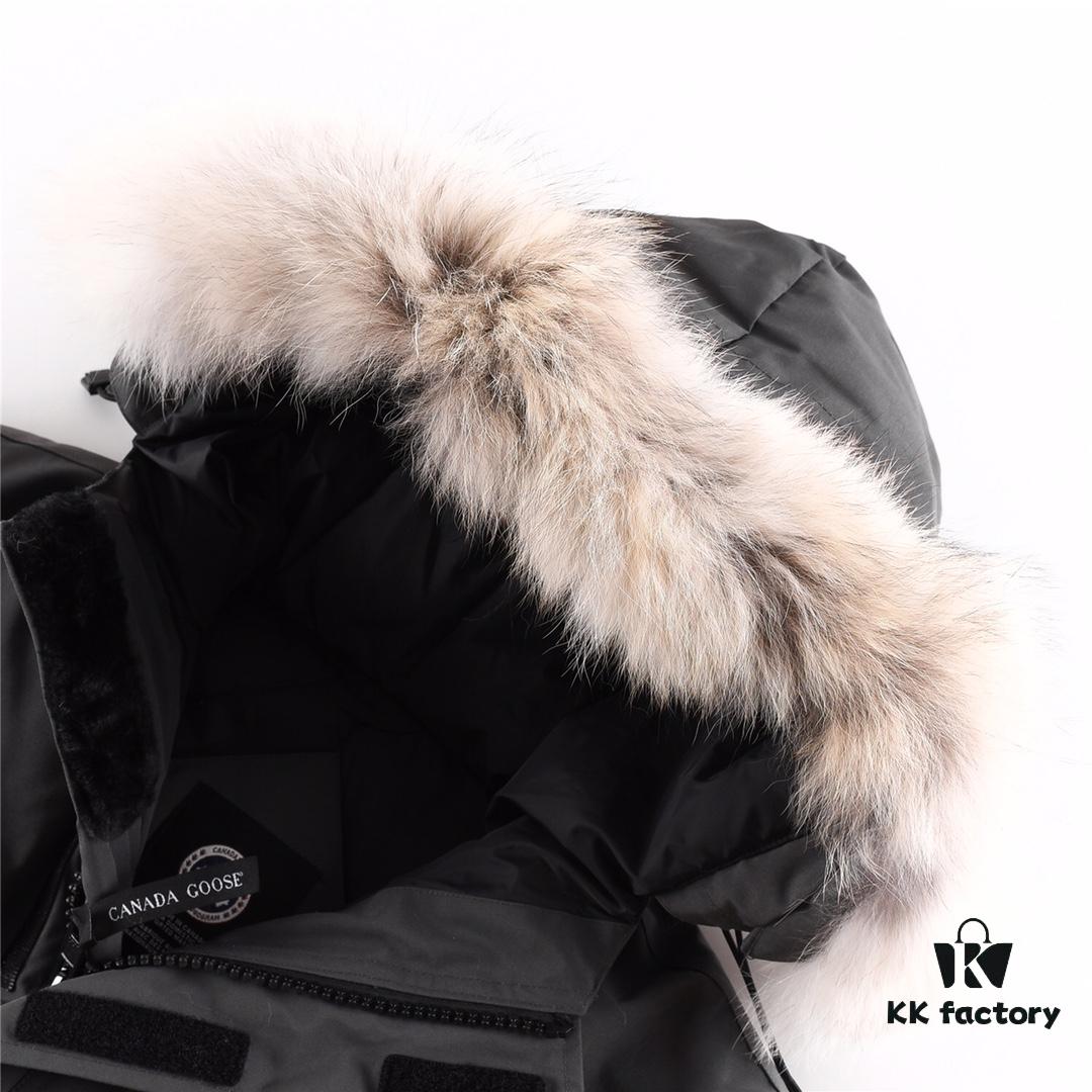 Canada Goose Expedition Parka 08 Model Graphite Gray Black Logo White Base