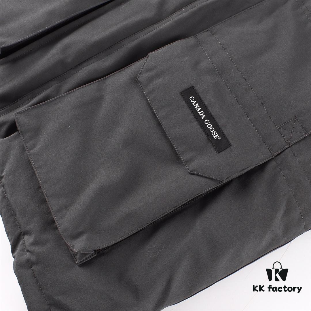 Canada Goose Expedition Parka 08 Model Graphite Gray Black Logo White Base