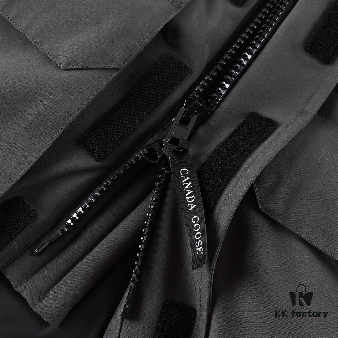 Canada Goose Expedition Parka 08 Model Graphite Gray Black Logo White Base