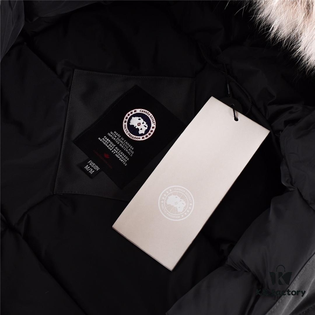 Canada Goose Expedition Parka 08 Model Graphite Gray Black Logo White Base