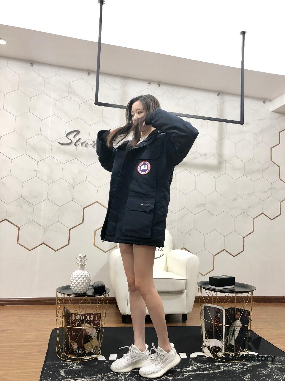 CANADA GOOSE Expedition Parka 08 Men's and Women's Mid-Length Navy Blue Version 💎 Top Tier Version