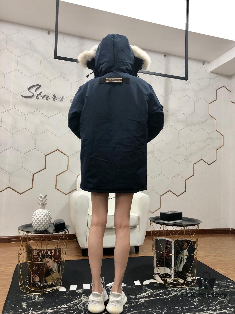 CANADA GOOSE Expedition Parka 08 Men's and Women's Mid-Length Navy Blue Version 💎 Top Tier Version