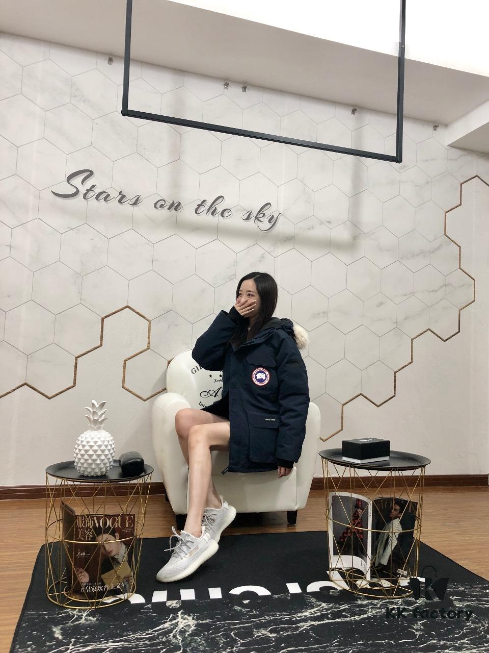 CANADA GOOSE Expedition Parka 08 Men's and Women's Mid-Length Navy Blue Version 💎 Top Tier Version