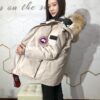 CANADA GOOSE Expedition Parka Model 08 - Unisex Mid-Length Winter Coat in Off-White