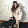 CANADA GOOSE Expedition Parka Model 08 - Unisex Mid-Length Winter Coat in Off-White
