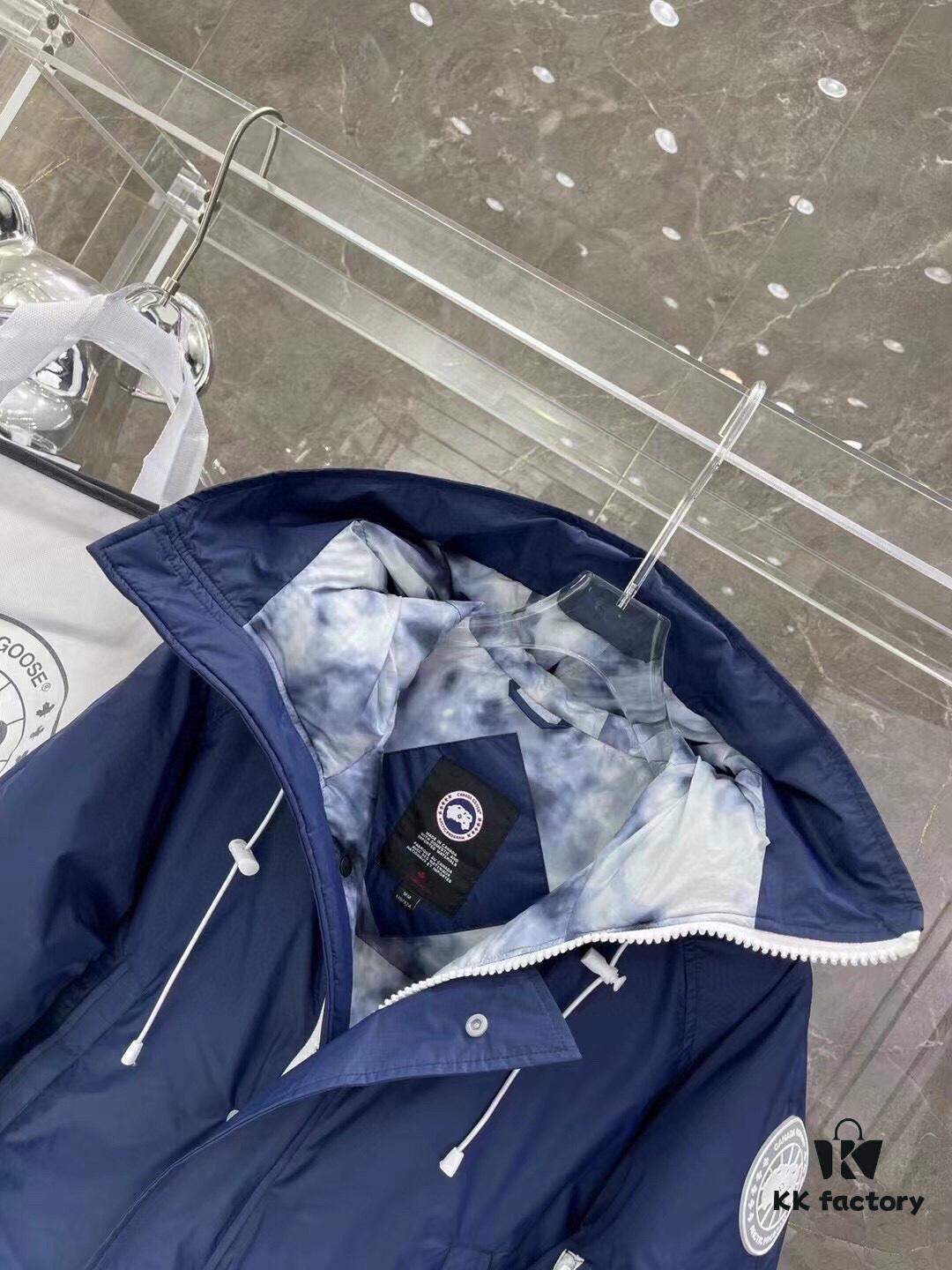 Canada Goose White Label Series Official Website Sync 01# - Mood Blue, Dawn Blue, White - 90% White Duck Down - Unisex