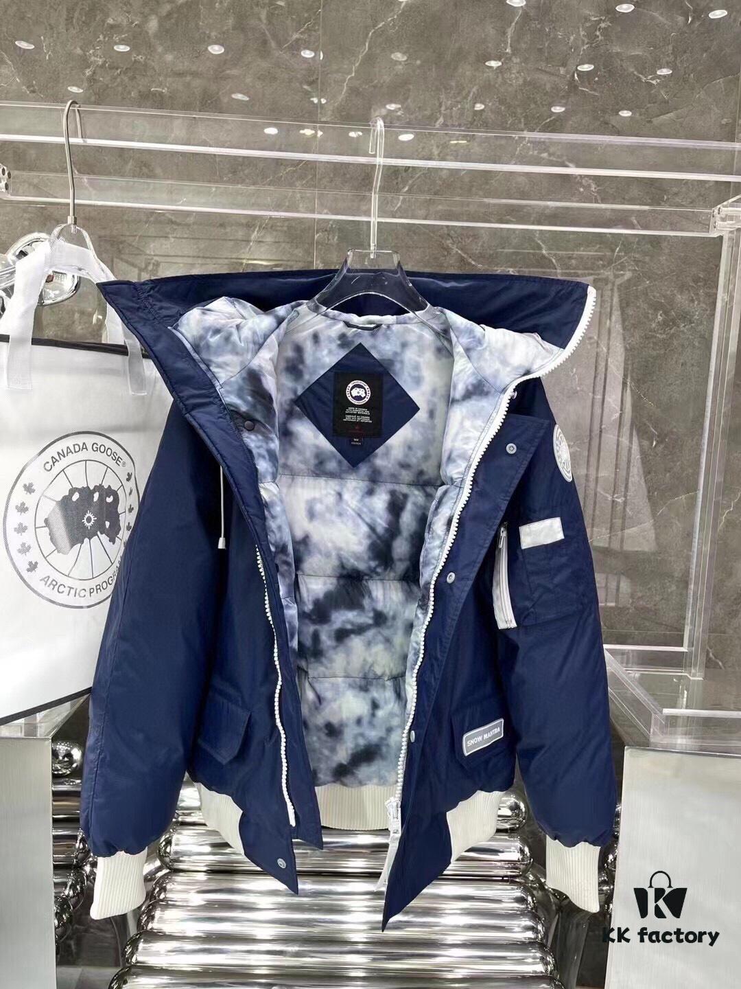 Canada Goose White Label Series Official Website Sync 01# - Mood Blue, Dawn Blue, White - 90% White Duck Down - Unisex