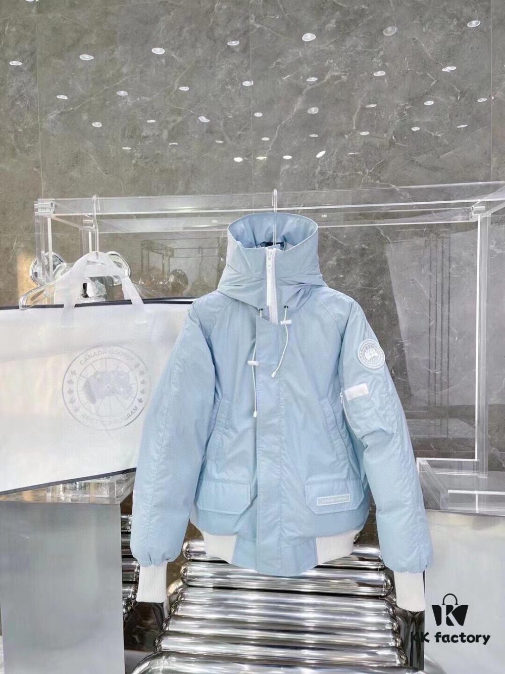 Canada Goose White Label Series Official Website Sync 01# - Windproof Warm Down Jacket with 90% White Duck Down Fill, Unisex Style