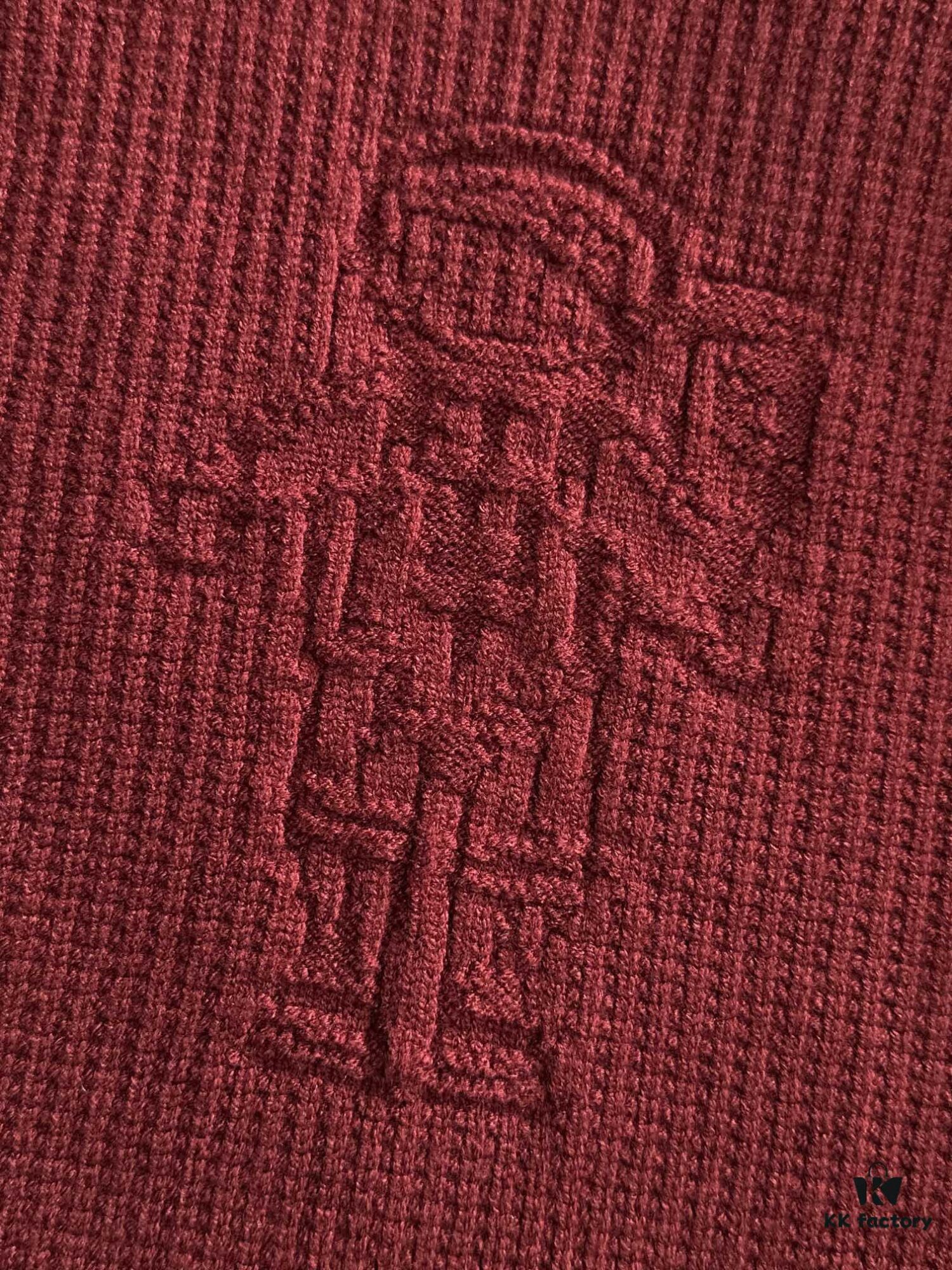 Canada Goose 2024 Official Fall/Winter New Crew Neck Sweater, Premium Wool Blend Knitwear, Embroidered Logo, Fashionable and Comfortable Unisex Design