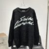 New Arrival Saint Laurent SLY Mohair Crew Neck Sweater Unisex