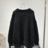 New Arrival Saint Laurent SLY Mohair Crew Neck Sweater Unisex
