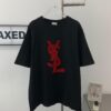 New Arrival Saint Laurent Vintage Limited Edition Towel Embroidery Short Sleeve T-Shirt