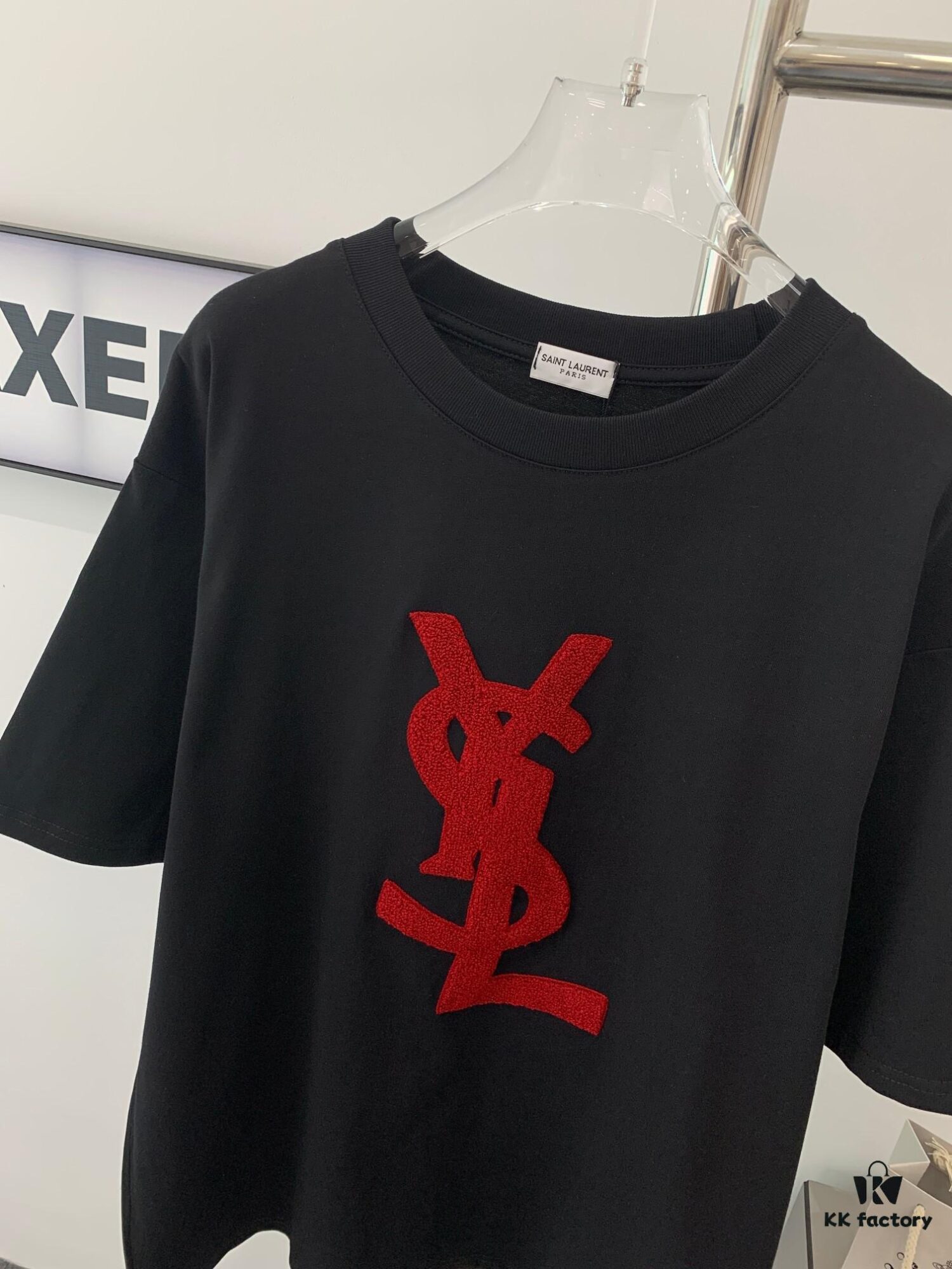 New Arrival Saint Laurent Vintage Limited Edition Towel Embroidery Short Sleeve T-Shirt