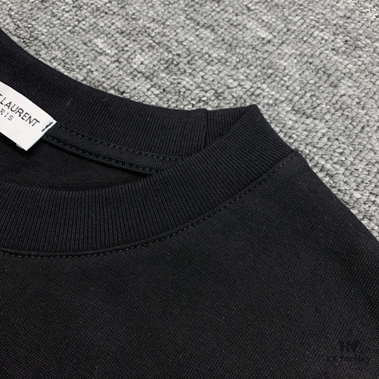 New Arrival Saint Laurent Vintage Limited Edition Towel Embroidery Short Sleeve T-Shirt