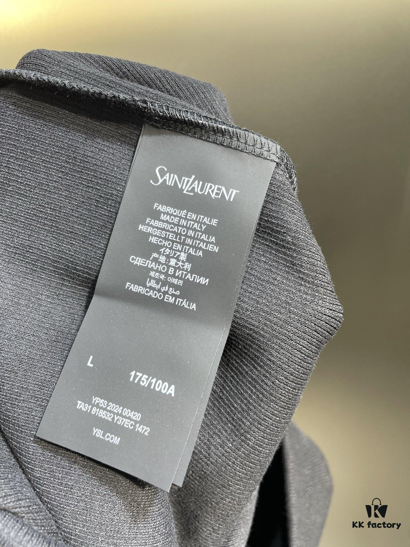 Saint Laurent Embroidered Logo Vest