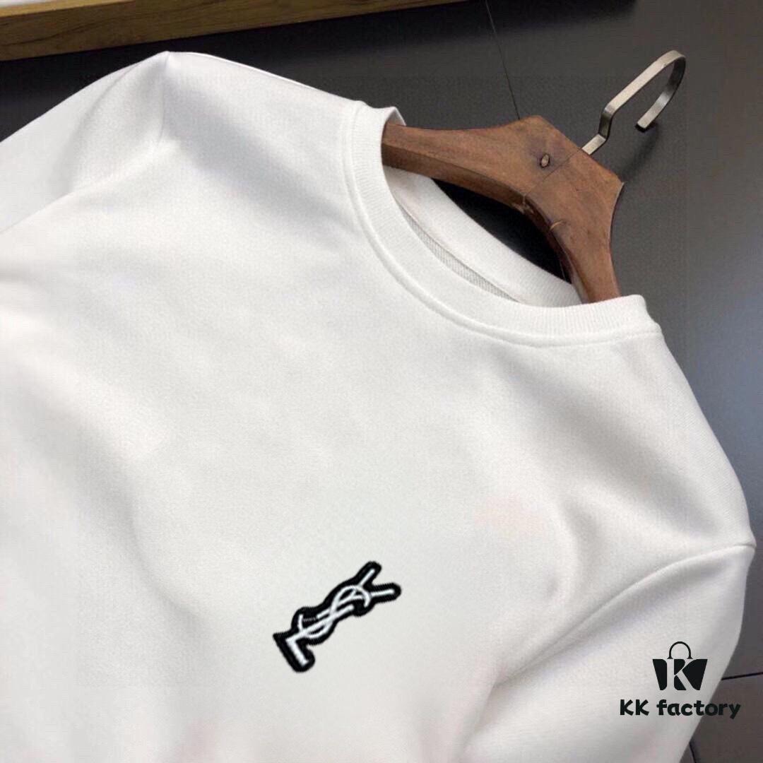 YSL Saint Laurent (Gospel for the Plus-Size) New Arrival 2025 Hoodie Set – Authentic Official Website Version, Premium Natural Roman Cotton, Elegant and Comfortable Wear